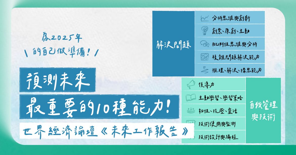預測未來最重要的10種能力！世界經濟論壇《未來工作報告》為2025的自己做準備